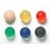 CanDo Gel Squeeze Ball Standard Circular - 6-Piece Set (tan, yellow, red, green, blue, black)