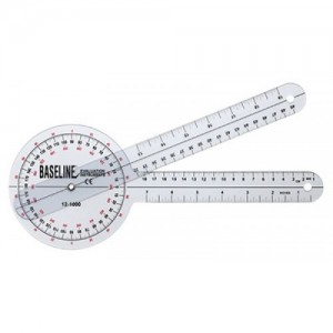 Baseline Plastic Goniometers - 360 Degree Head - 12 inch Arms