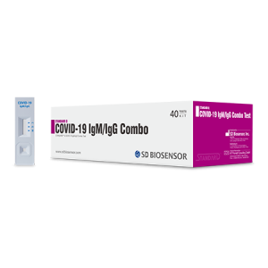 SD Biosensor STANDARD Q COVID-19 IgM/IgG Combo Test Kit (Blood sample) - Box of 40 tests