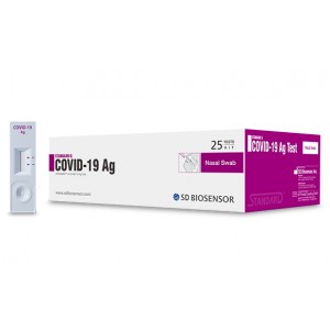 SD Biosensor STANDARD Q COVID-19 Ag Test Kit (Nasal) - Box of 25 Tests