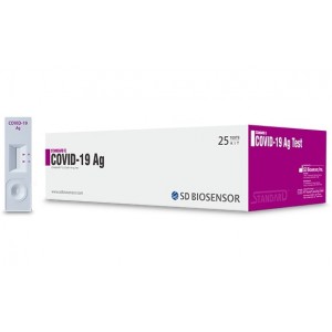 SD Biosensor STANDARD Q COVID-19 Ag Test Kit (Nasopharyngeal) - Box of 25 Tests