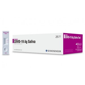SD Biosensor STANDARD Q COVID-19 Ag Test Kit (Saliva) - Box of 25 Tests
