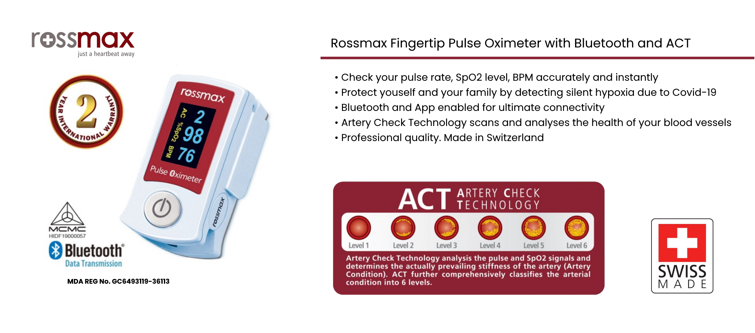 Rossmax Pulse Oximeter