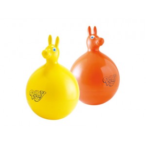 Gymnic My Pony 45 cm (Orange/Yellow) Inflatable Bouncy Horse Toy
