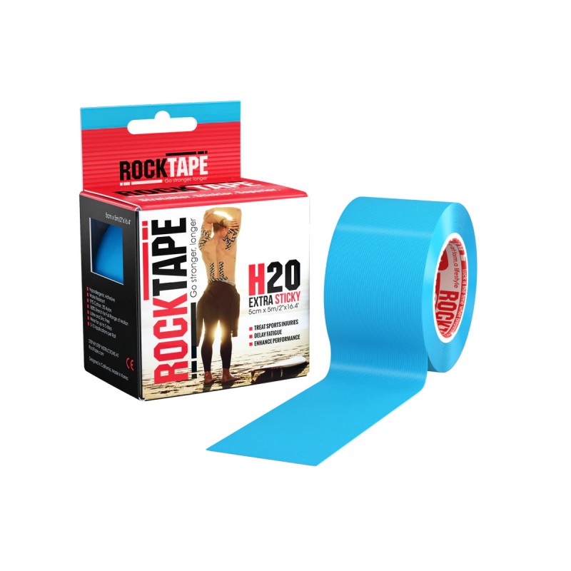 Blue RockTape H2O Extra Sticky Kinesiology Tape 5cmx5mtr 1st Class Post 